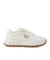 Prada Trail Leather Low-top Sneakers In Nude