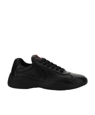 PRADA LACE-UP LOW-CUT SNEAKERS