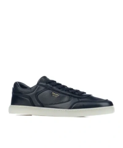 Prada Lace-up Low-top Sneakers In Black