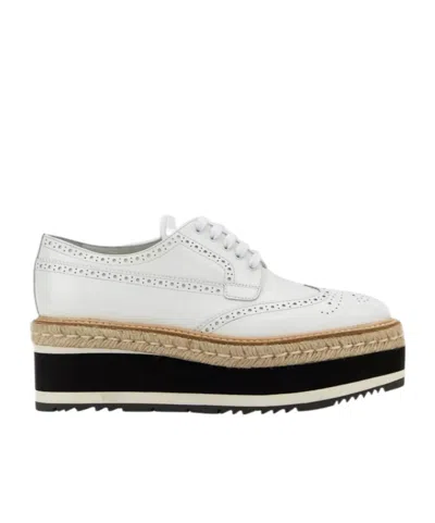PRADA PRADA ROUND-TOE LACE-UP SHOES