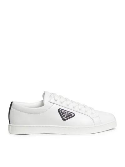 Prada Lace-up Shoes In White