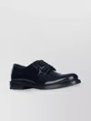 Prada Lace-up Shoes With Round Toe And Low Block Heel