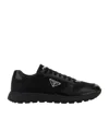 Prada Downtown Nappa Leather And Nylon Sneakers