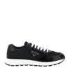 Prada Low-top Sneakers With Contrasting White Sole In White