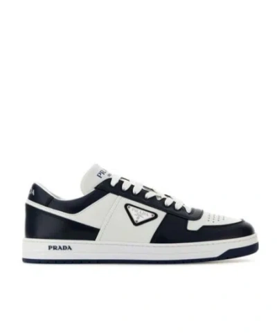 Prada Lace-up Sneakers In White