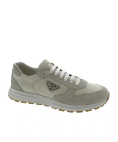 Prada Lace-up Sneakers In Gray