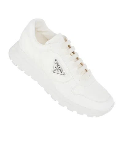 Prada Prax 01 Sneakers Mit Mesh-einsatz In White