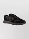 Prada Lace Up Sneakers Suede Panels In Multi