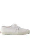 Prada Canvas Low Top Sneaker In White