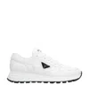 Prada Laced Sneakers In White