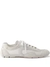 Prada Montecarlo Re-edition 2005 Suede Sneakers In White