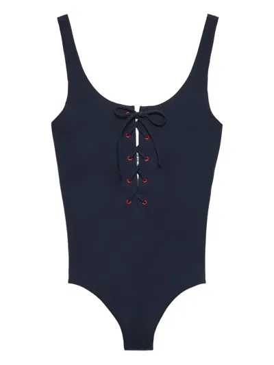 PRADA LACE-UP SWIMSUIT