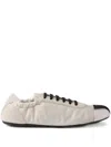 Prada Collapse Re-nylon And Suede Sneakers With Metal Toecap