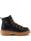 Prada St. Moritz Hiking Boot In Black