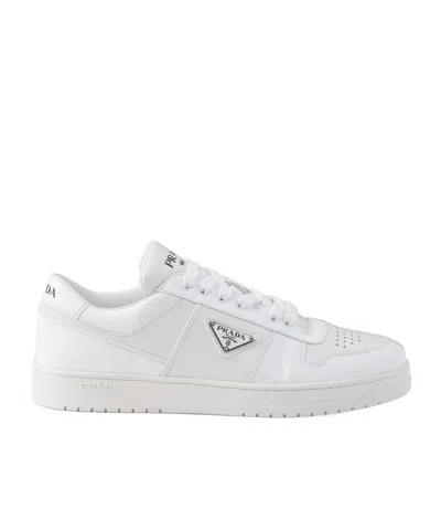 PRADA DOWNTOWN LEATHER SNEAKERS