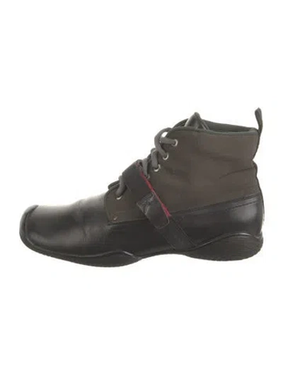 Pre-owned Prada Lace-up Boots In Multi