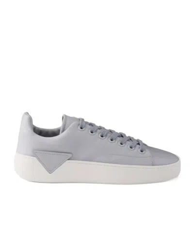 Prada Lace-up Low-top Casual Shoes In Gray