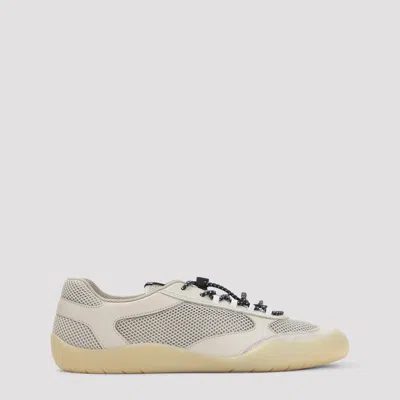 Prada Lace-up Modern Sneaker In Nude