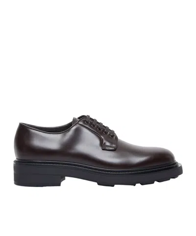 Prada Lacing Business Dress Shoes In Black