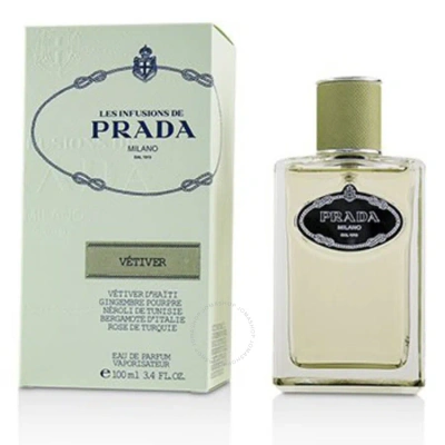 Prada Ladies Infusion De Vetiver Edp Spray 3.4 oz Fragrances 8435137743896 In White