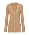 Prada Women Cardigan In Yellow