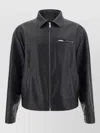 Prada Lamb Leather Jacket In Black