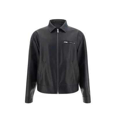 PRADA PRADA LAMB LEATHER JACKET