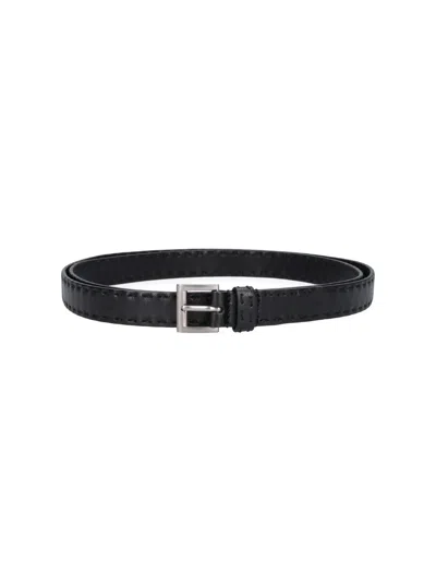 Prada Lambskin Belt In Black