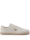 Prada Leather Sneakers In Nude