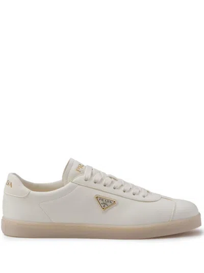 PRADA PRADA LANE GRAINED LEATHER SNEAKERS SHOES