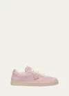 Prada Lane Leather Low-top Sneakers In Alabastro