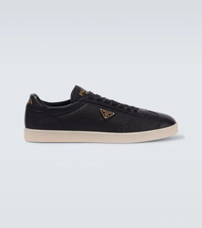 PRADA LANE LEATHER SNEAKERS
