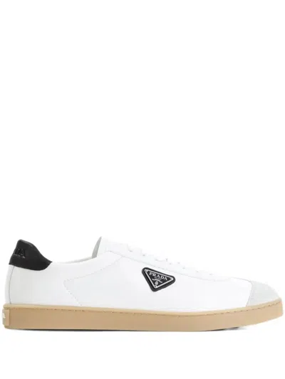 PRADA PRADA LANE LEATHER SNEAKERS SHOES