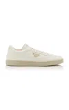 Prada Downtown Leather Sneakers In White