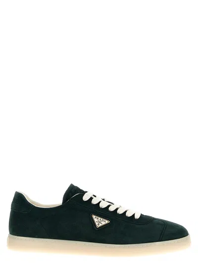 Prada Lane Sneakers Green In Grün