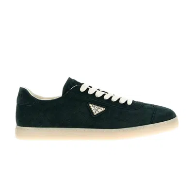 Pre-owned Prada Lane Suede Sneaker 'green' | Men's Size 6.5
