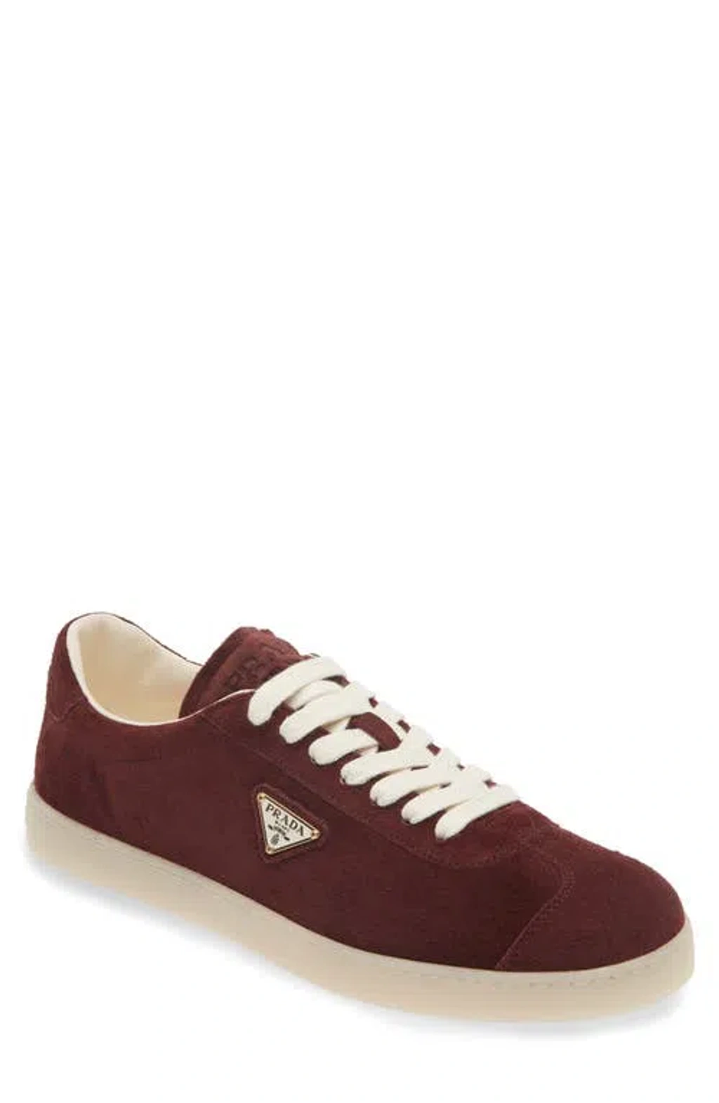 スニーカー PRADA LANE SUEDE LEATHER SNEAKERS Prada Lane Suede Low-Top Sneakers | Neiman Marcus