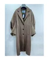 Prada Lapel Coat In Brown
