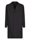 Prada Wool And Angora Coat In Black