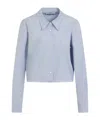 Prada Camicia In Popeline Azzurro  Donna In Blue