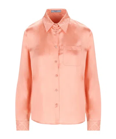 PRADA LAPEL LONG SLEEVE SHIRT