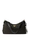 Prada Large Aimée Shoulder Bag In Black