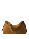 Prada Large Aimèe Zip-top Suede Tote Bag