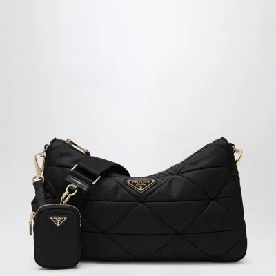 PRADA PRADA  LARGE BLACK PADDED RE-NYLON BAG