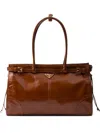 Prada Bonnie Grosse Handtasche Aus Leder