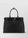 PRADA LARGE BUCKLE TOP HANDLE SHOULDER BAG