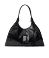 Prada Borsa Shopping Media In Pelle Nera Donna In Black
