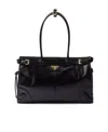 Prada Bonnie Extragrosse Handtasche Aus Leder In Black