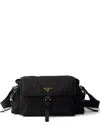 Prada Large Explore Padded-effect Shoulder Bag In Black