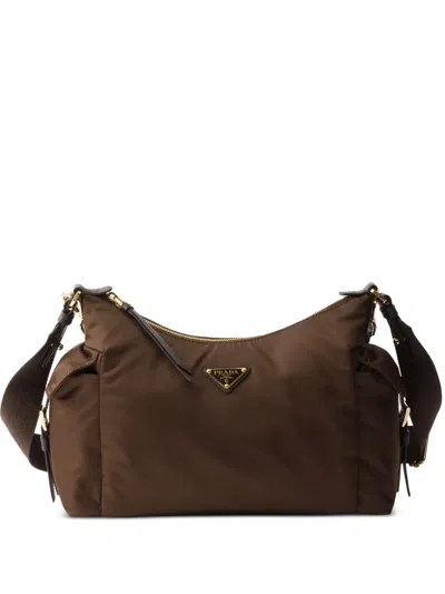 PRADA EXPLORE LARGE RE-NYLON AND LEATHER BAG
